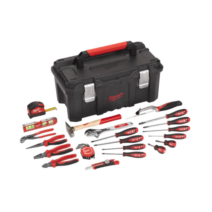 Milwaukee Hand Tools Starter Set 30pc Inc. Toolbox Tool Storage UK